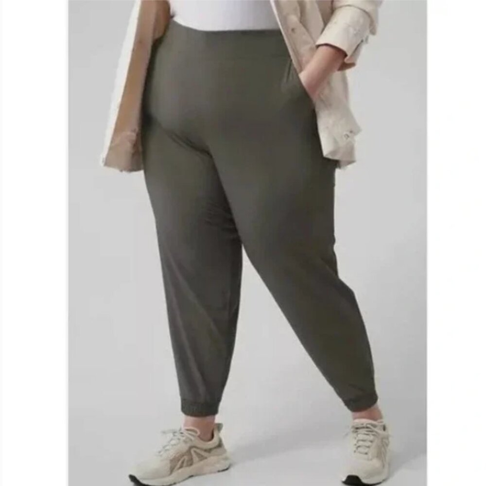 Athleta Brooklyn Jogger Pants NWOT in Mountain Olive Green 24